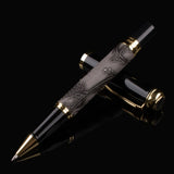 Luxury  classic red Leather grape pattern roller pen