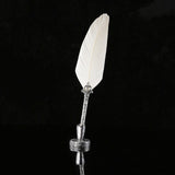 Beautiful Feather Pens Oblique Dip Fountain Pen with Metal Base-
