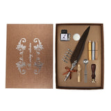 Feather Dip Pen Writing Ink Set