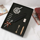 Feather Dip Pen Writing Ink Set