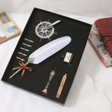 Feather Dip Pen Writing Ink Set