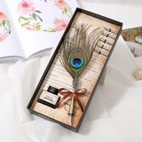 Feather Dip Pen Writing Ink Set